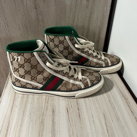 Authentic Gucci red bottom unisex high tops. - Picture 3 of 6